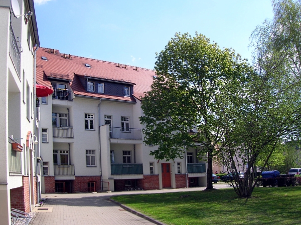 grüner Innenhof