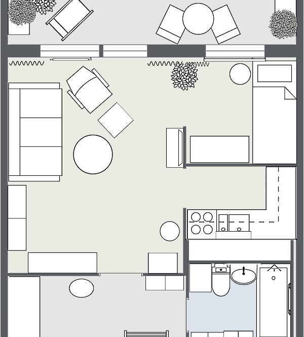 Grundriss 2D (Bsp.-Skizze)