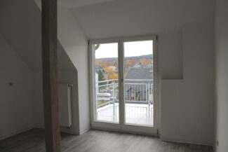 Blick zur Dachterrasse
