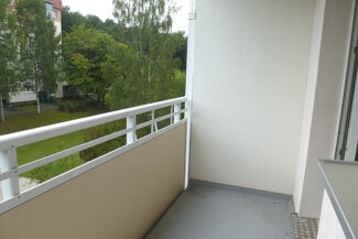 Balkon mit Ausblick ins Grüne