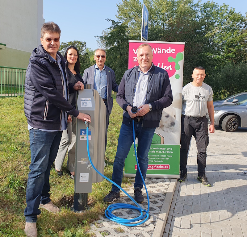 Neue Ladesäule für Elektrofahrzeuge