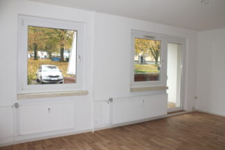 großes Wohnzimmer mit Balkon (Beispiel)